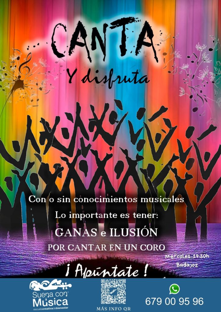 Clase de Coro en Badajoz Escuela creativa de bienestar Suena con música Coro Badajoz