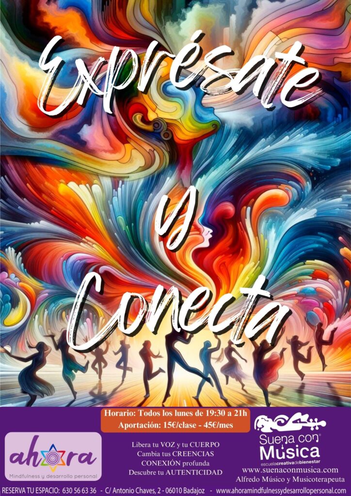 Clases de Expresividad Badajoz - Escuela Suena con Música escuela creativa de bienestar Centro Ahora mindfullness