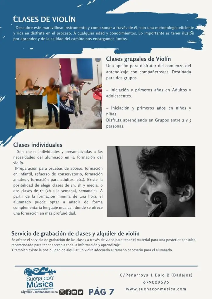 clases de violin badajoz